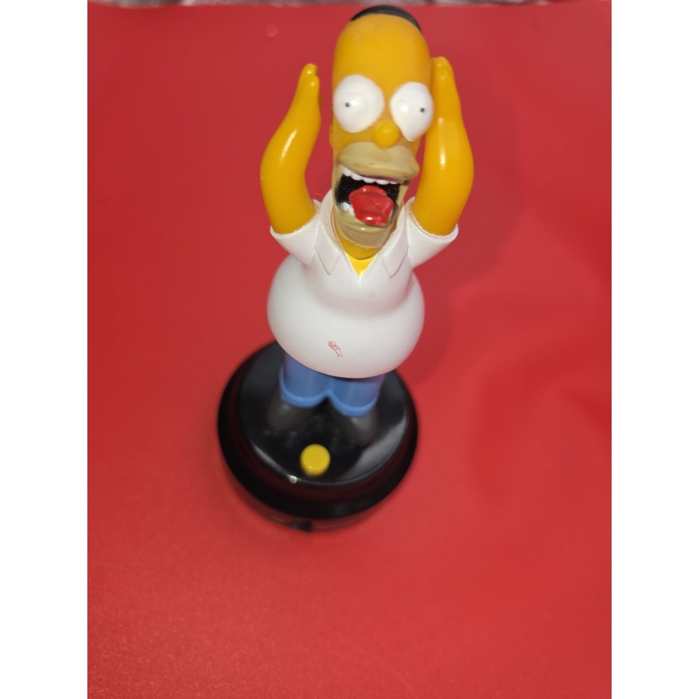 Homer Simpson Talking Figurine from 2004 5.5" Tall Needs Batteries - Not Tested